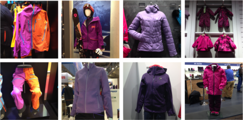 Vêtements d'hiver violets. Crédits : Agence Switch