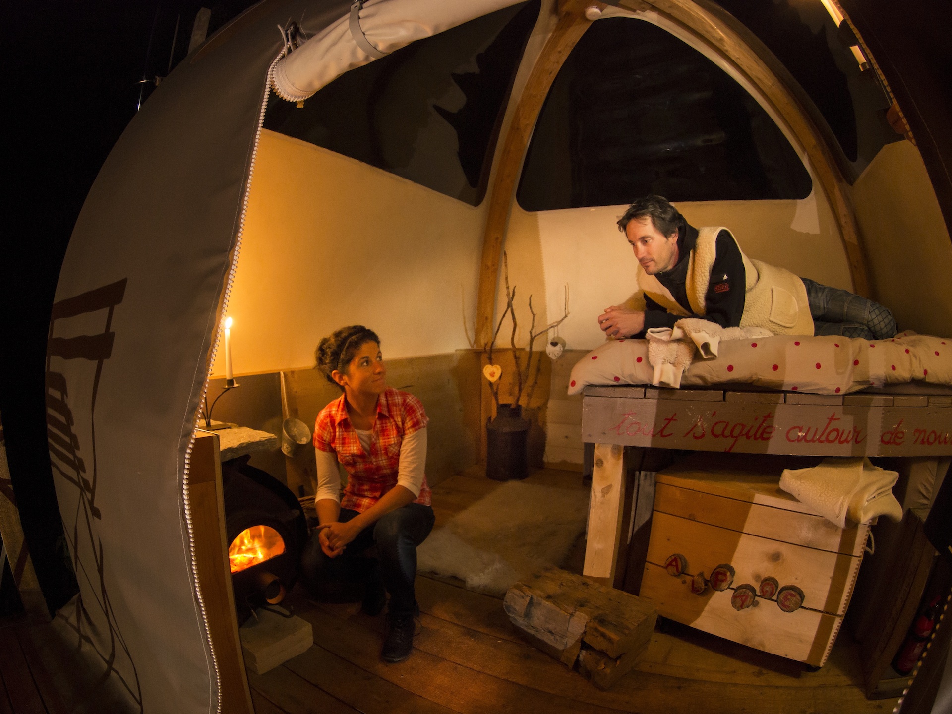 Nuit sous dôme à l'éco-bivouac de Semnoz