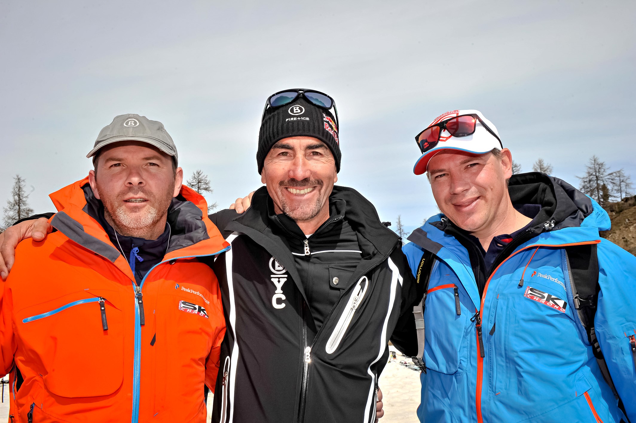 Au challenge des moniteurs à Serre-Che en 2015 avec Luc Alphand et Jonathan Gaillard de Ski Chrono
