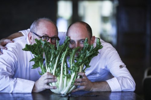 Les chefs 3 étoiles, père et fils, René et Maxime Meilleur de la Bouitte portent bien leur nom !